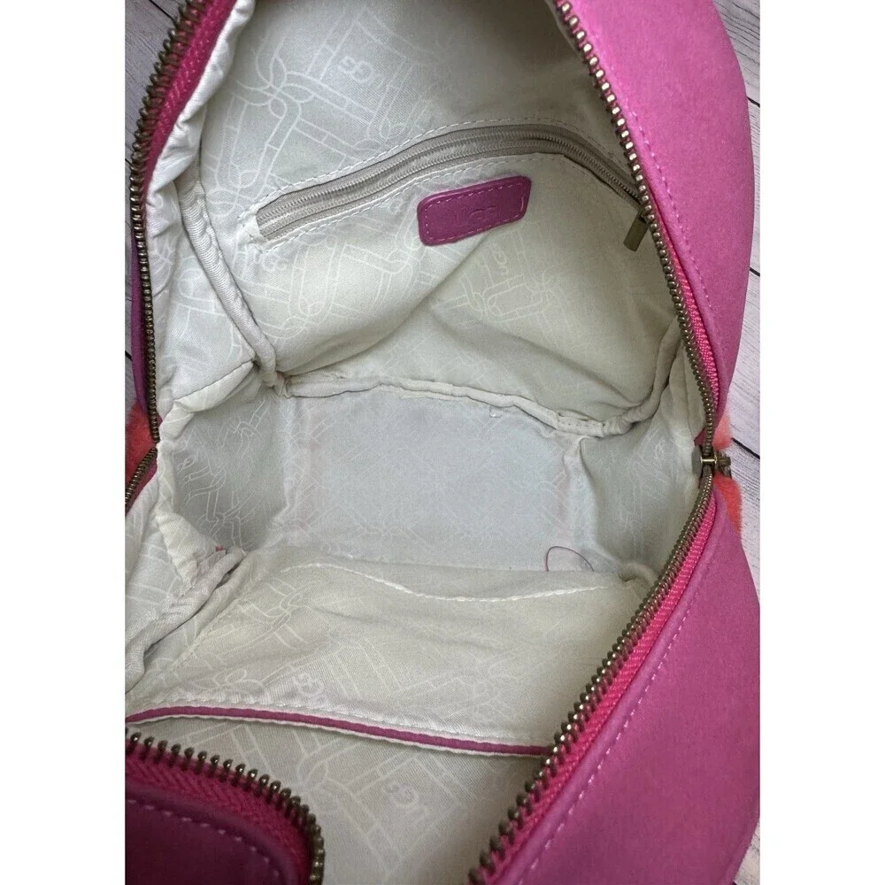 UGG Dannie II Mini Sheepskin Zebra Backback FUCHSIA
